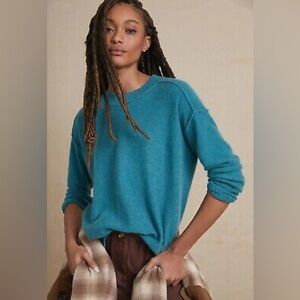 Anthropologie Pilcro Angie seamed cashmere sweater